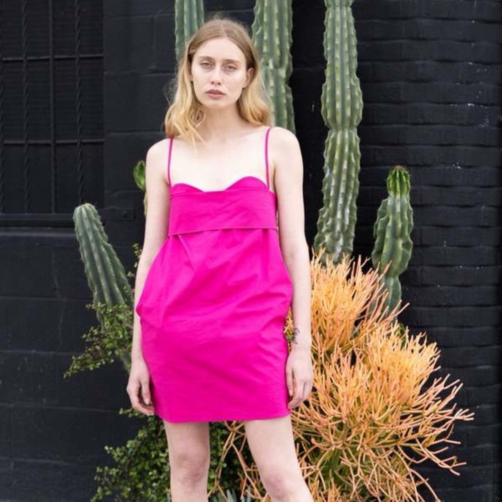Pink Strapless Mini Dress